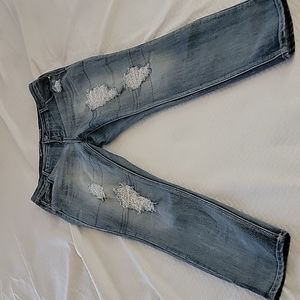 Almost Famous Distressed Jeans sz 16